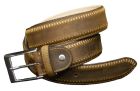 ARTIPEL Rindsleder Sticknaht  Gürtel  3,5cm / 115
